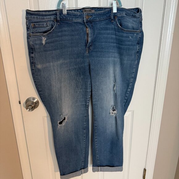 Women's Plus 24R- Torrid boyfriend straight preloved jeans - Picture 1 of 6
